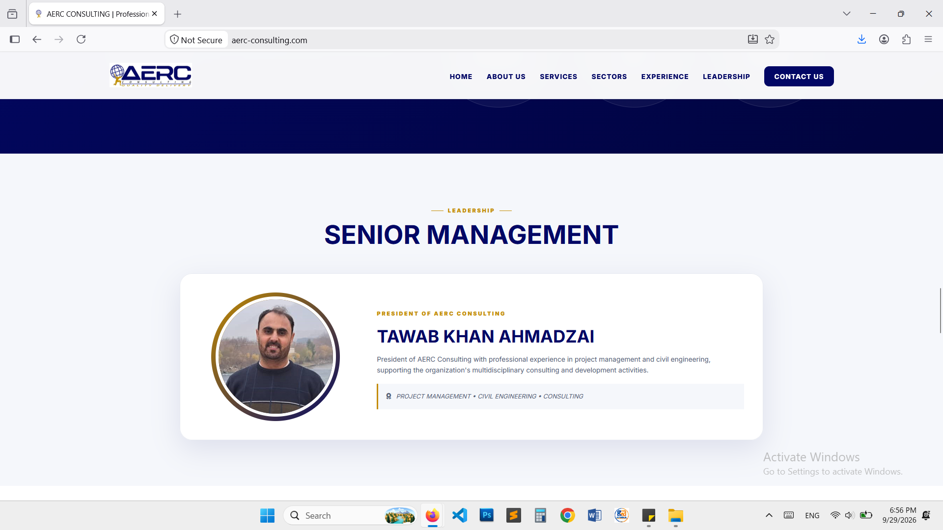 AERC Afghan Consultancy Corporate Website - Image 4