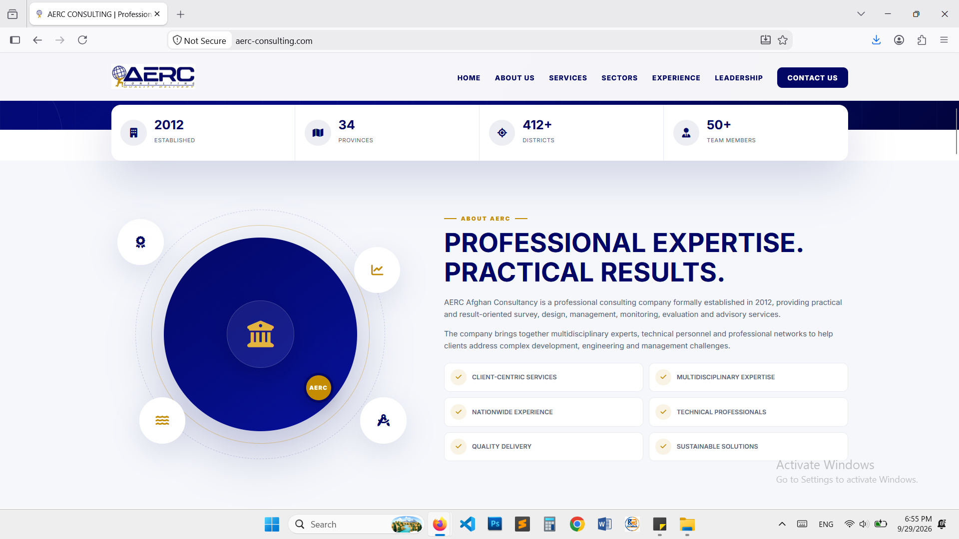 AERC Afghan Consultancy Corporate Website - Image 7